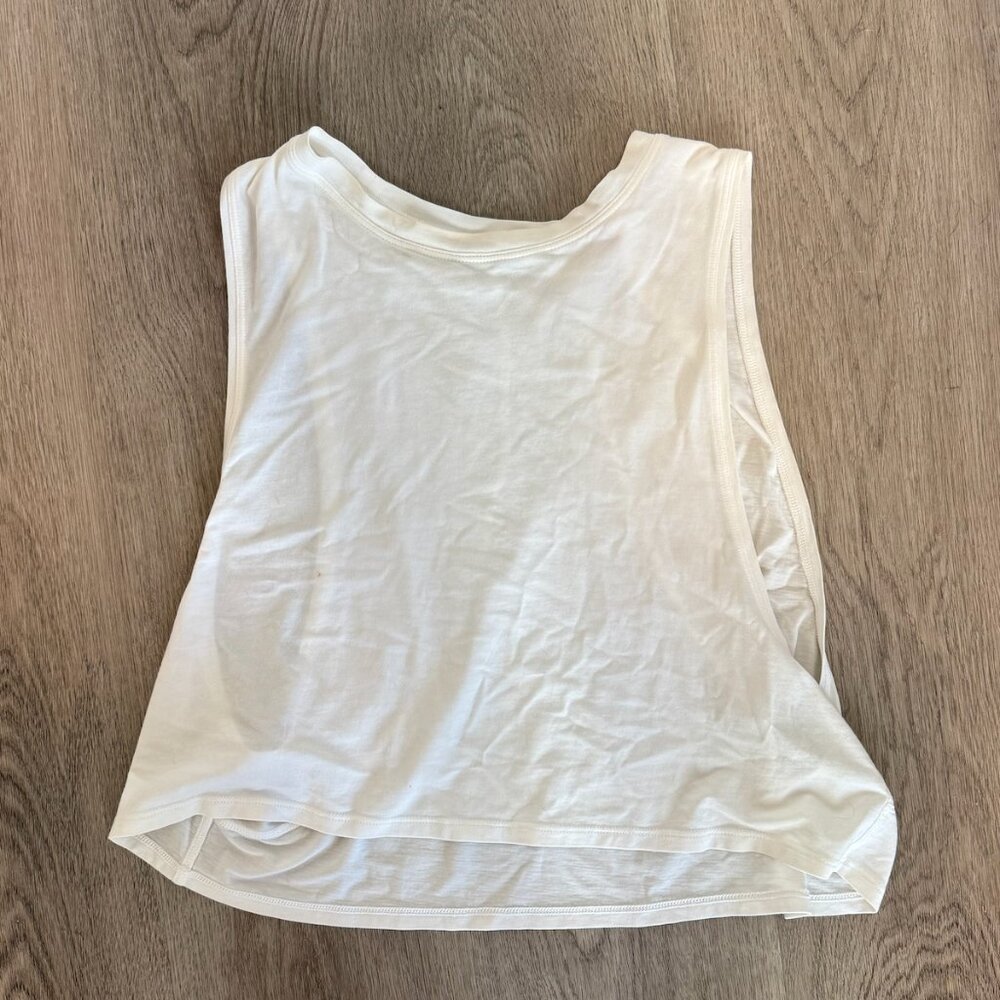 Lululemon Muscle Love Crop Tank, Sz 10, White